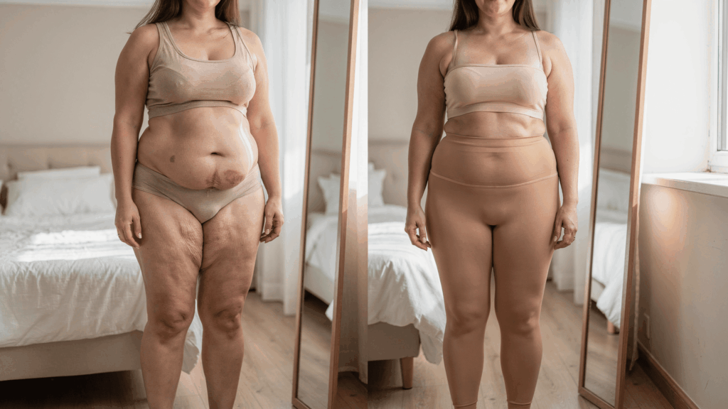 How compression clothing works on loose skin